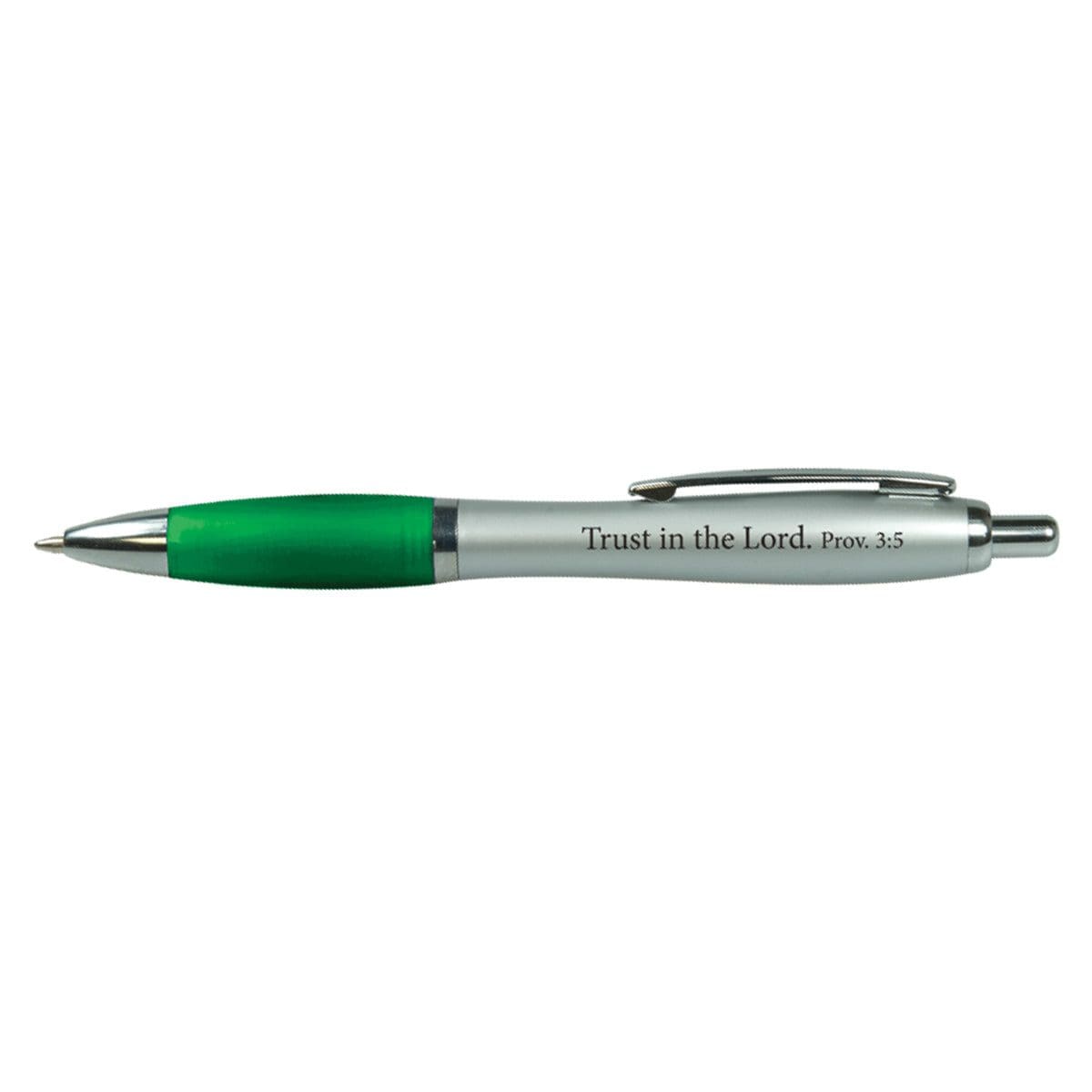 6006937147775_front Trust In The Lord Green (Tub Of 25)(Pens) - Image 1