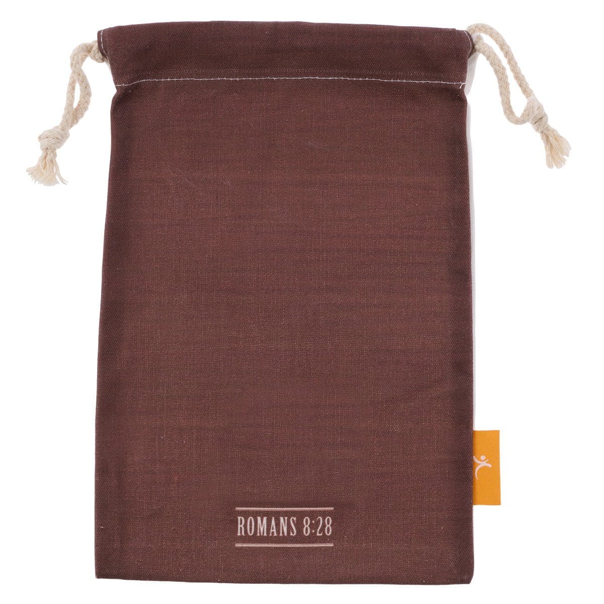 6006937156098_back All Things God Works For The Good Small Cotton Drawstring Bag - Romans 8:28 - Image 4