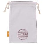 All Things God Works For The Good Small Cotton Drawstring Bag - Romans 8:28 - Image 3