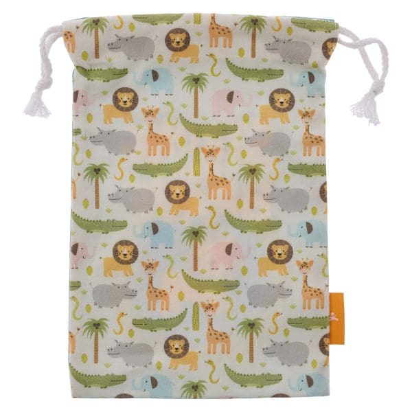 Strong And Brave Small Cotton Drawstring Bag - Joshua 1:9 - Image 4