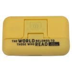 The World Belongs To Those Who Read Yellow Glow In The Dark Book Light - Image 5
