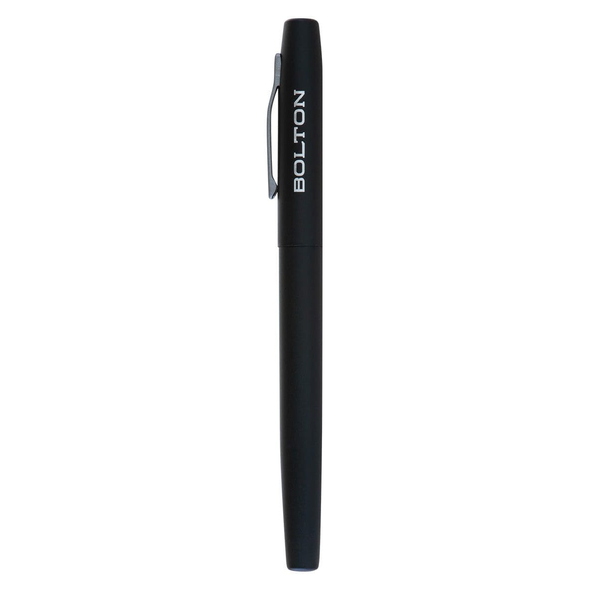 6006937158450_front Bolton Pen Black With Laser Engraved Logo - Image 3