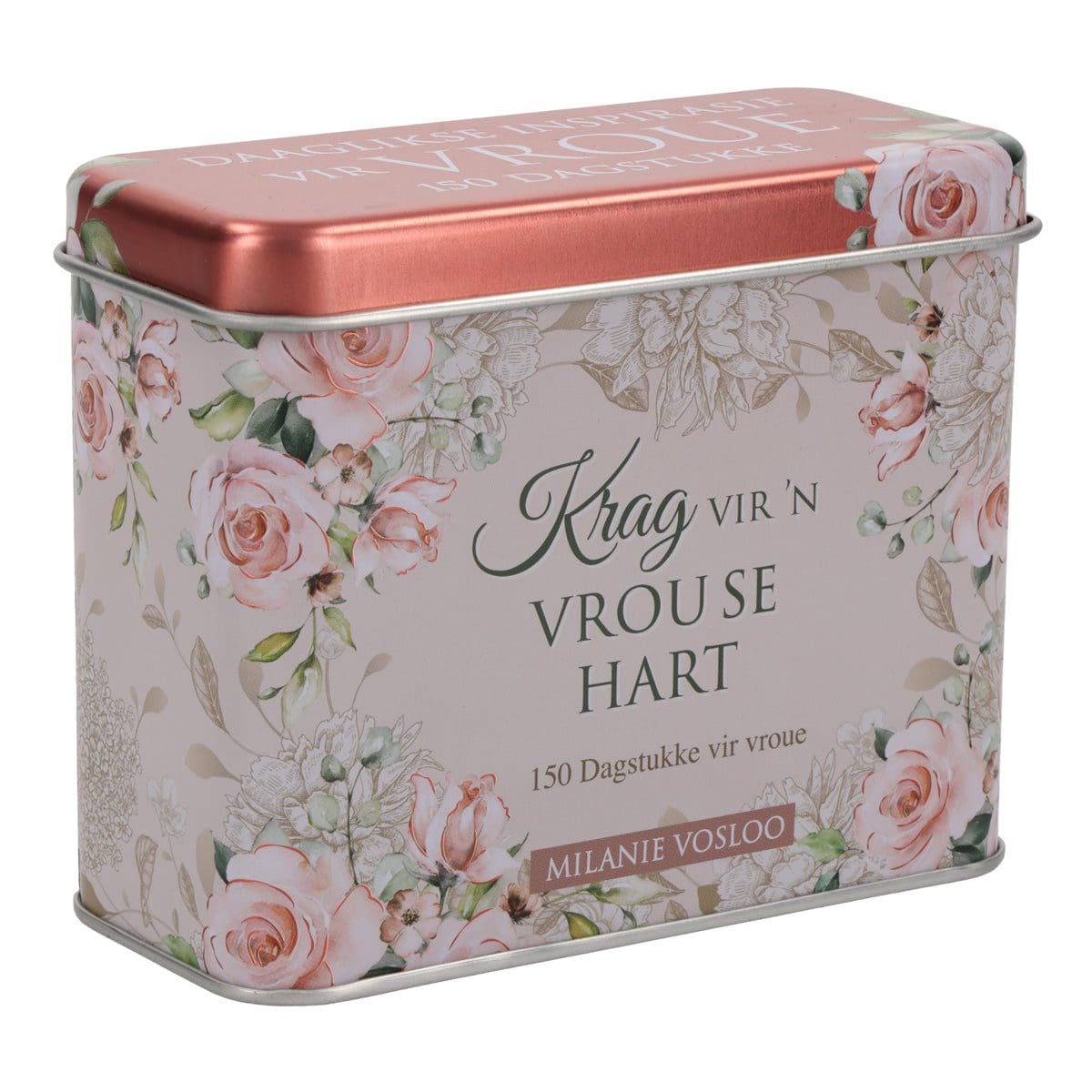6006937159563_feature1 Krag vir ’n Vrou Se Hart Afrikaans Cards In Tin - 150 Dagstukke vir Vroue - Image 9