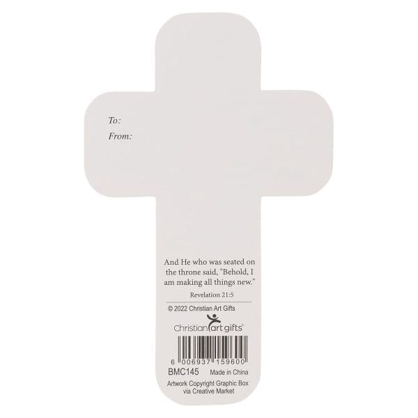 He Is Risen Flower Cross Bookmark Set Of 6 - Matthew 28:6 - Image 4