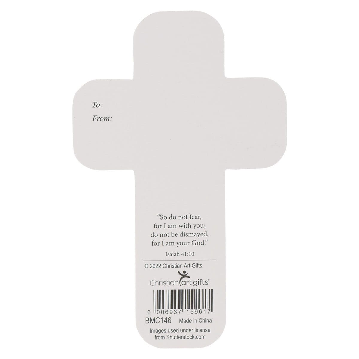 6006937159617_back Be Still And Know That I Am God Cross Bookmark Set Of 6 - Psalms 46:10 - Image 4