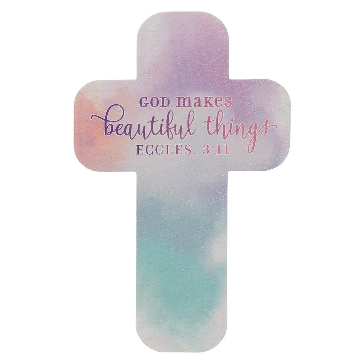6006937159686_front God Makes Beautiful Things Cross Bookmark Set Of 6 - Ecclesiastes 3:11 - Image 3