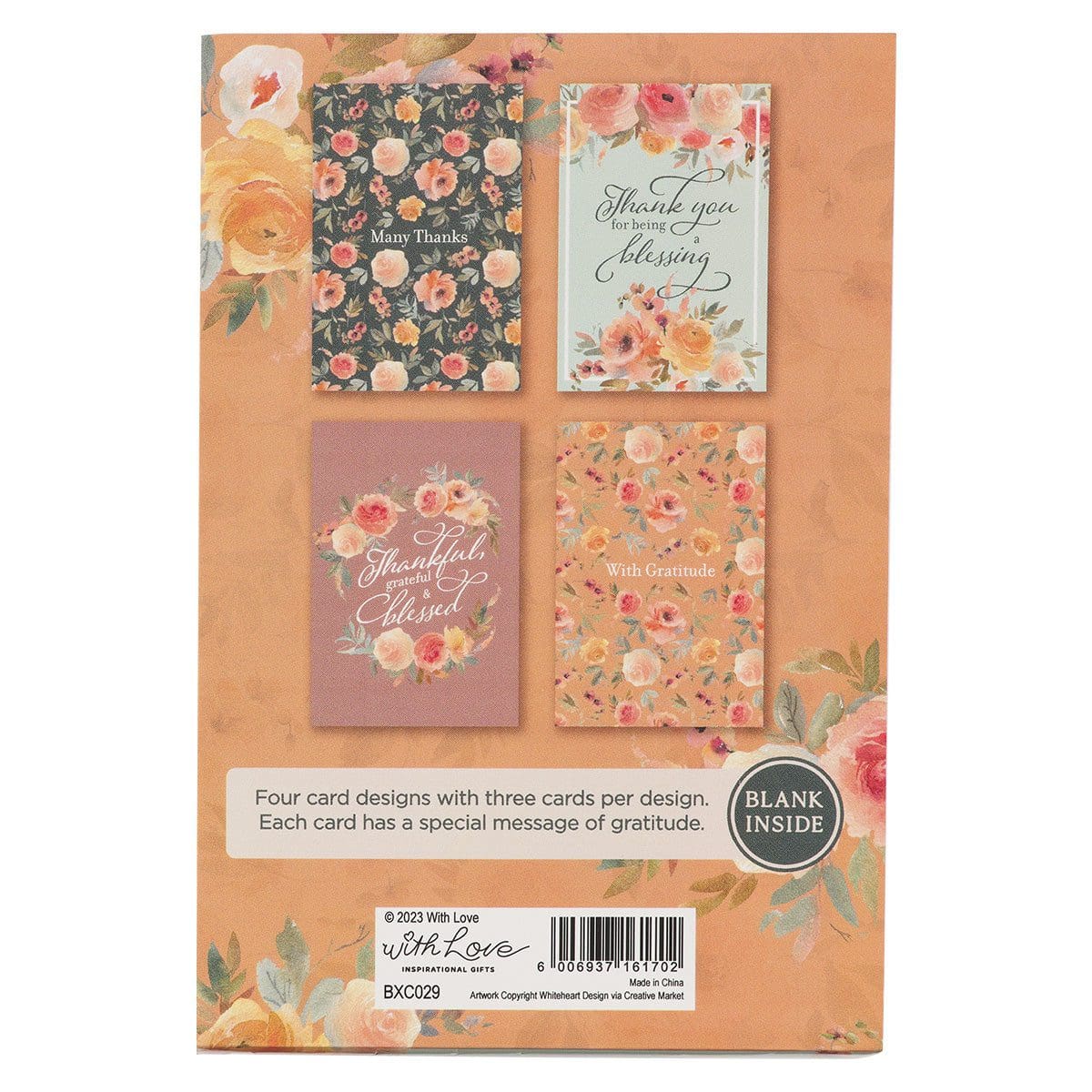6006937161702_back Thank You Greeting Card Set With Envelopes - Image 7