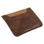Genuine African Leather Medium Brown Card Holder - Image 8