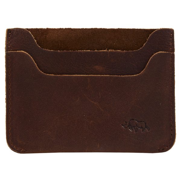Genuine African Leather Brown Card Holder - Image 6