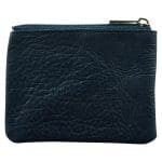 Genuine African Leather Navy Small Coin Purse - Image 7