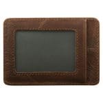 Genuine African Leather Brown Card And ID Holder - Image 4
