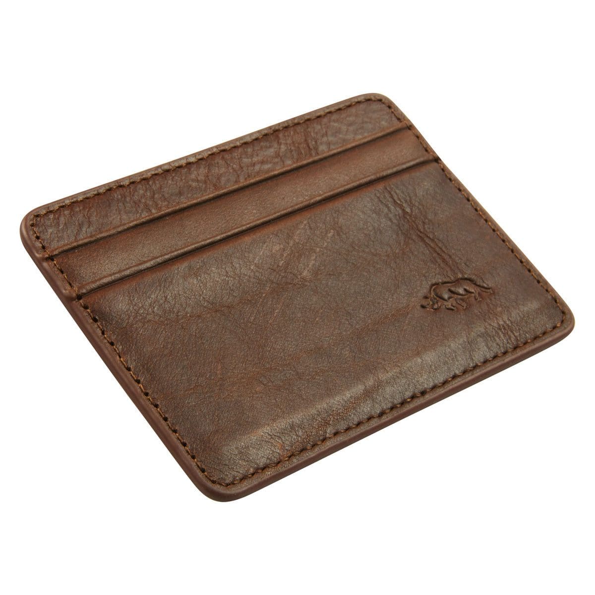 6006937162044_feature1 Genuine African Leather Brown Card And ID Holder - Image 5