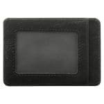Genuine African Leather Gloss Black Card And ID Holder - Image 4