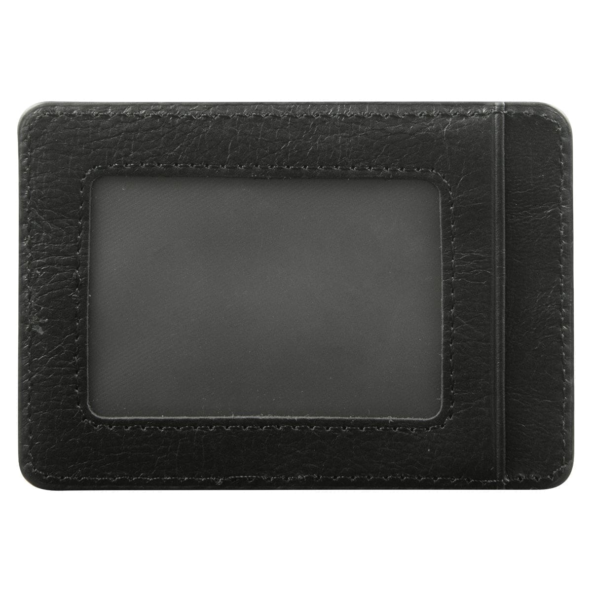 6006937162051_back Genuine African Leather Gloss Black Card And ID Holder - Image 4