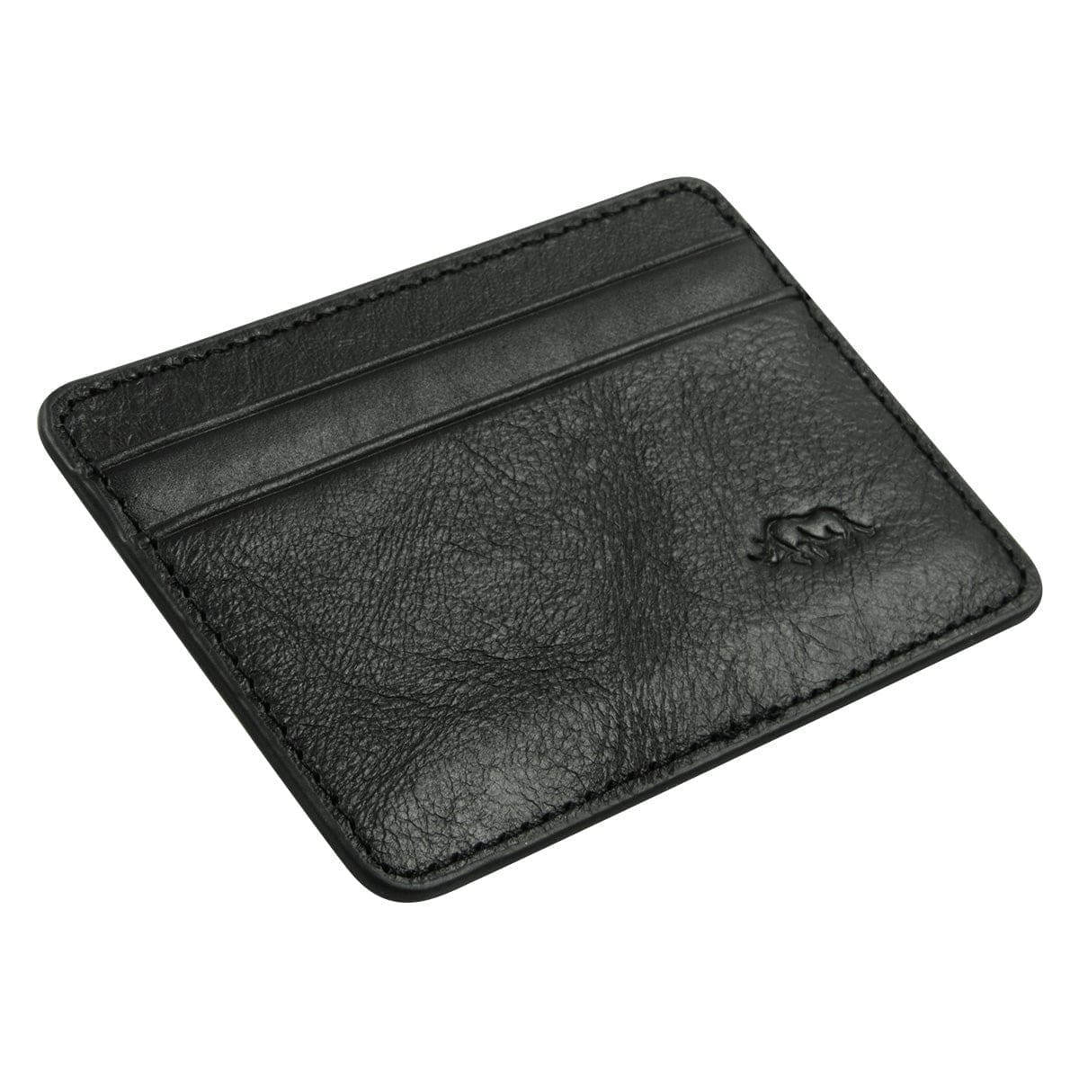 6006937162051_feature1 Genuine African Leather Gloss Black Card And ID Holder - Image 5