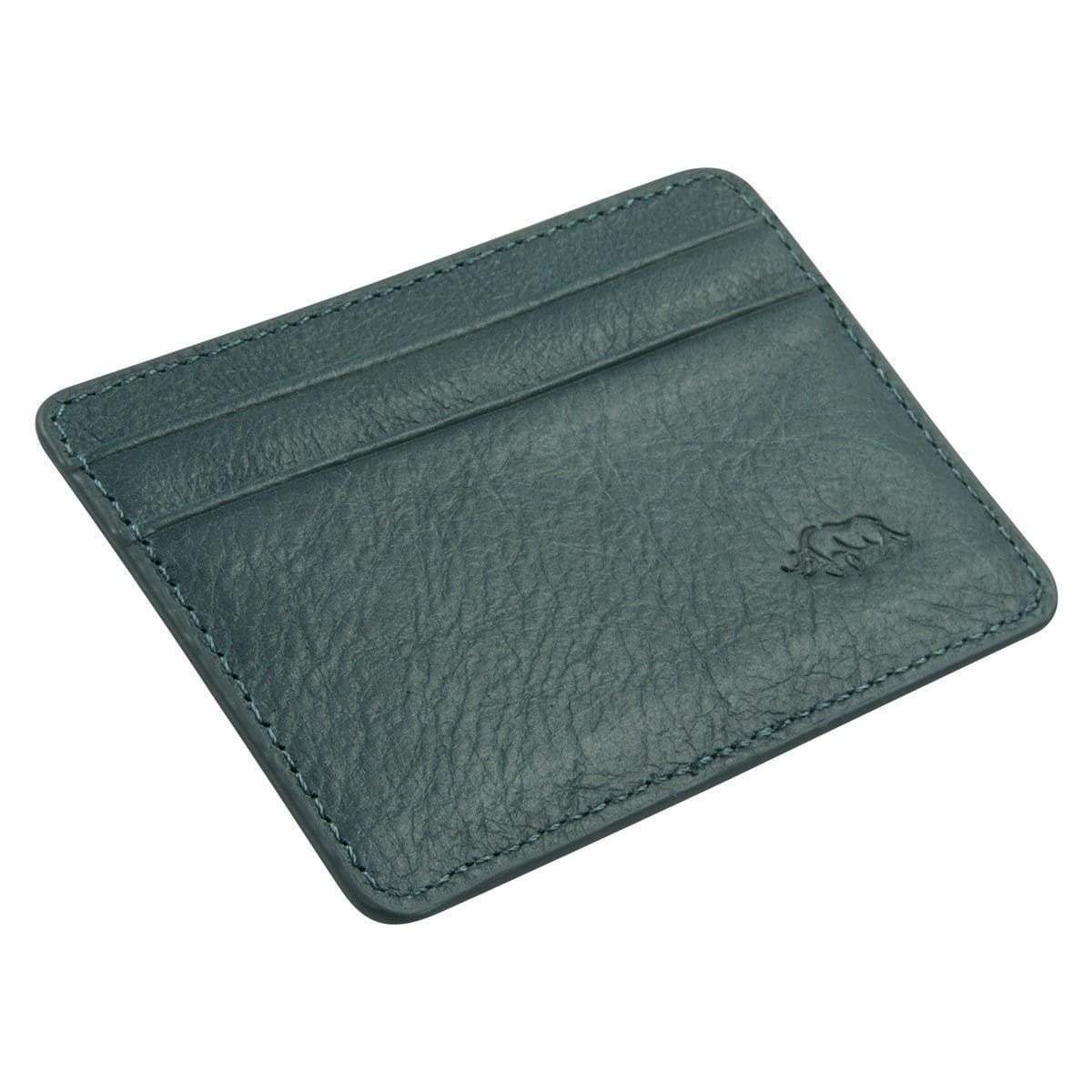 6006937162068_feature1 Genuine African Leather Midnight Blue Card And ID Holder - Image 5