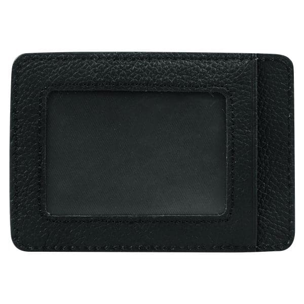 Genuine African Leather Matt Black Card And ID Holder - Image 6