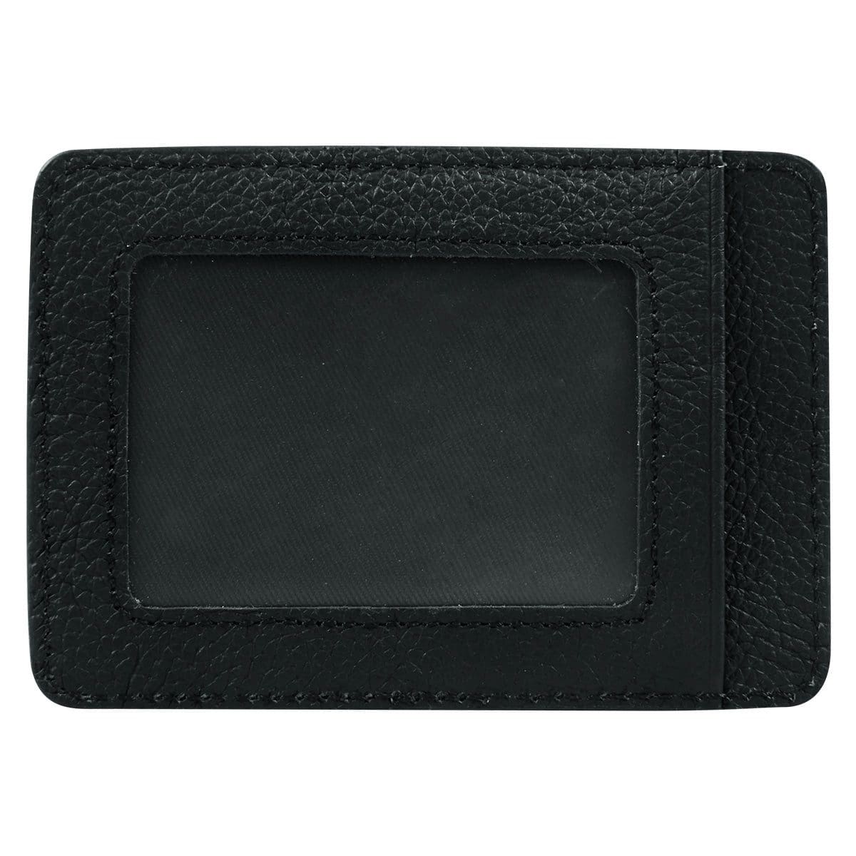 6006937162075_back Genuine African Leather Matt Black Card And ID Holder - Image 6