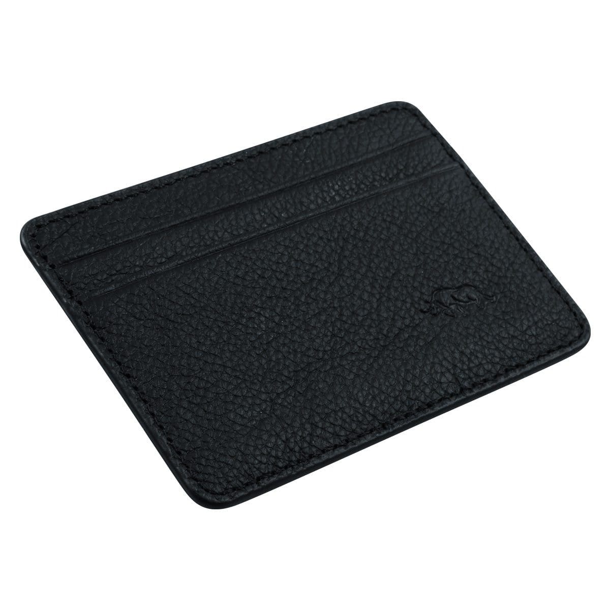 6006937162075_feature1 Genuine African Leather Matt Black Card And ID Holder - Image 7
