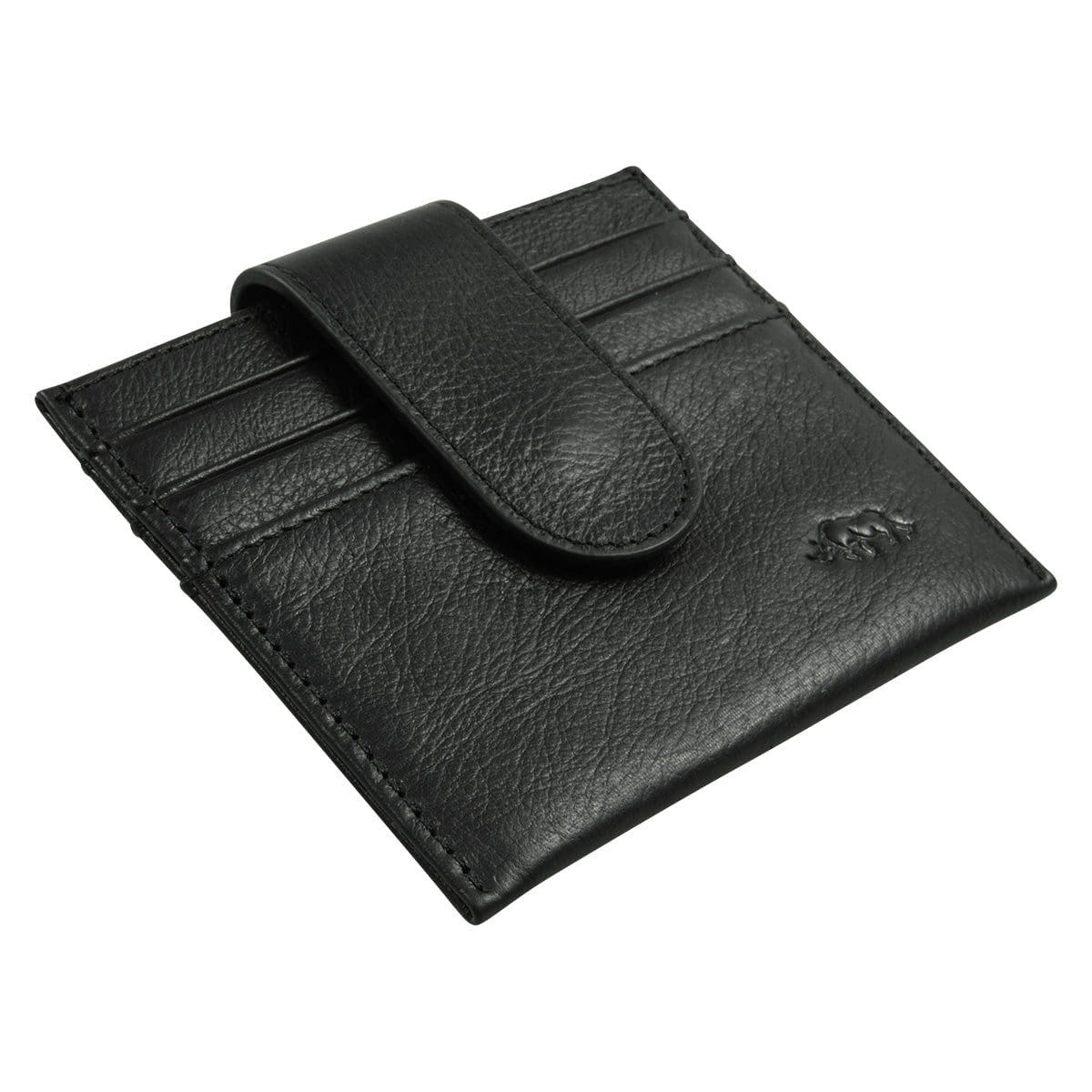 6006937162099_feature1 Genuine African Leather Black Wallet With Clip Closure - Image 7
