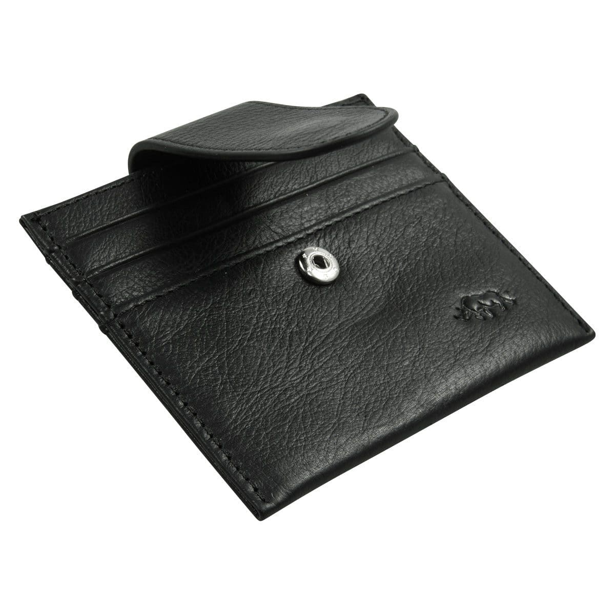 6006937162099_feature2 Genuine African Leather Black Wallet With Clip Closure - Image 8