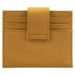 Genuine African Leather Yellow Wallet With Clip Closure - Image 7