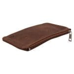 Genuine African Leather Medium Brown Coin Purse - Image 9