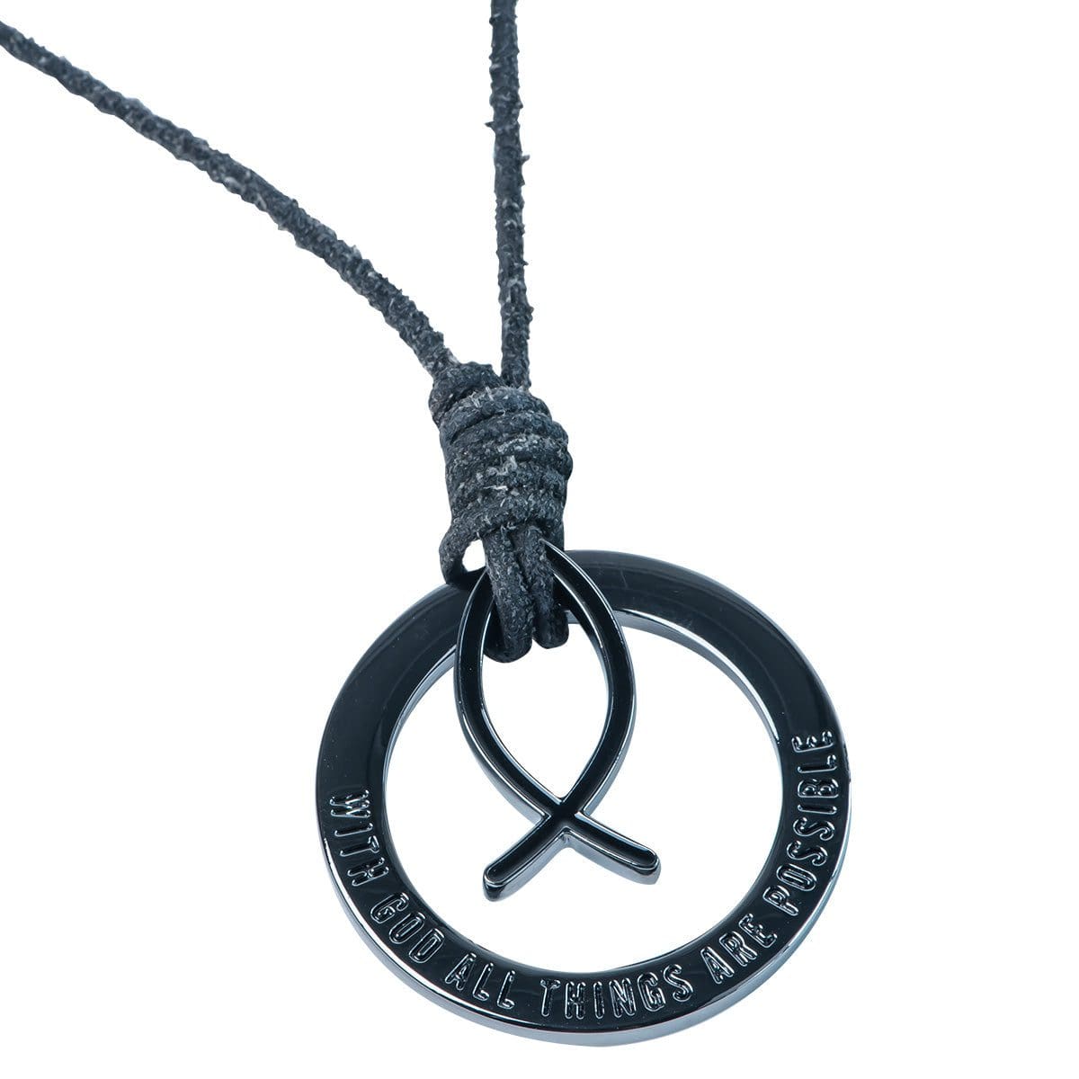 6006937162891_front With God All Things Are Possible Power Pendant - Matthew 19:26 - Image 4