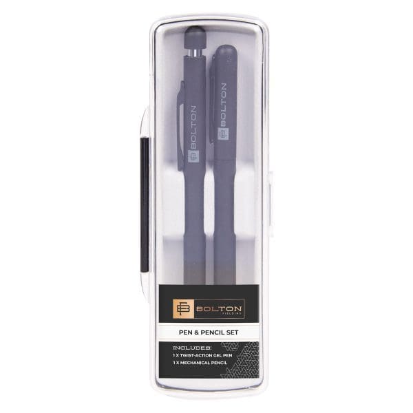 Bolton Black Pen & Pencil Set - Image 1