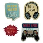 Motivational Sticker Four Piece Magnet Set - Image 2