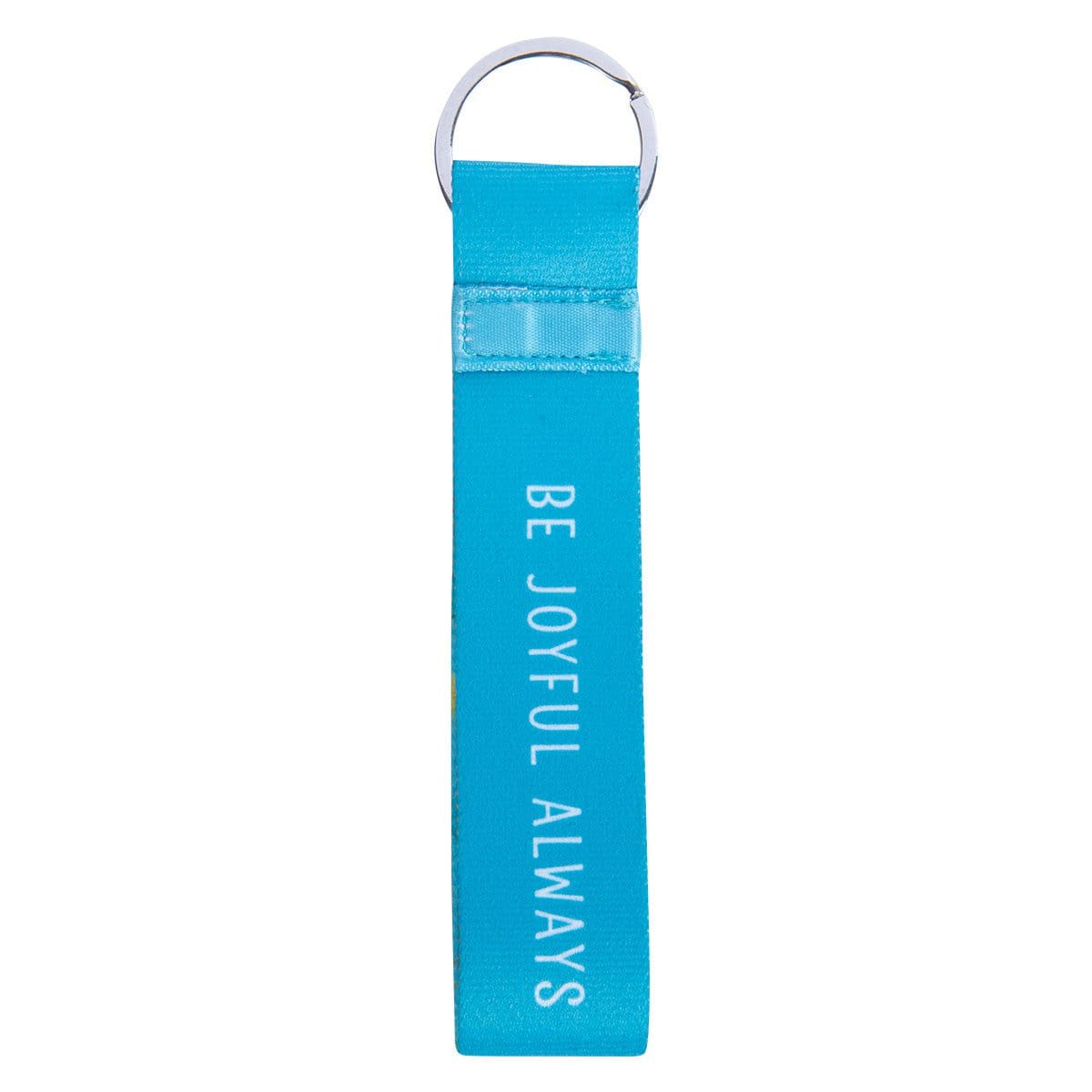 6006937166608_front Be Joyful Always Neoprene Wristlet Key Ring - Image 4