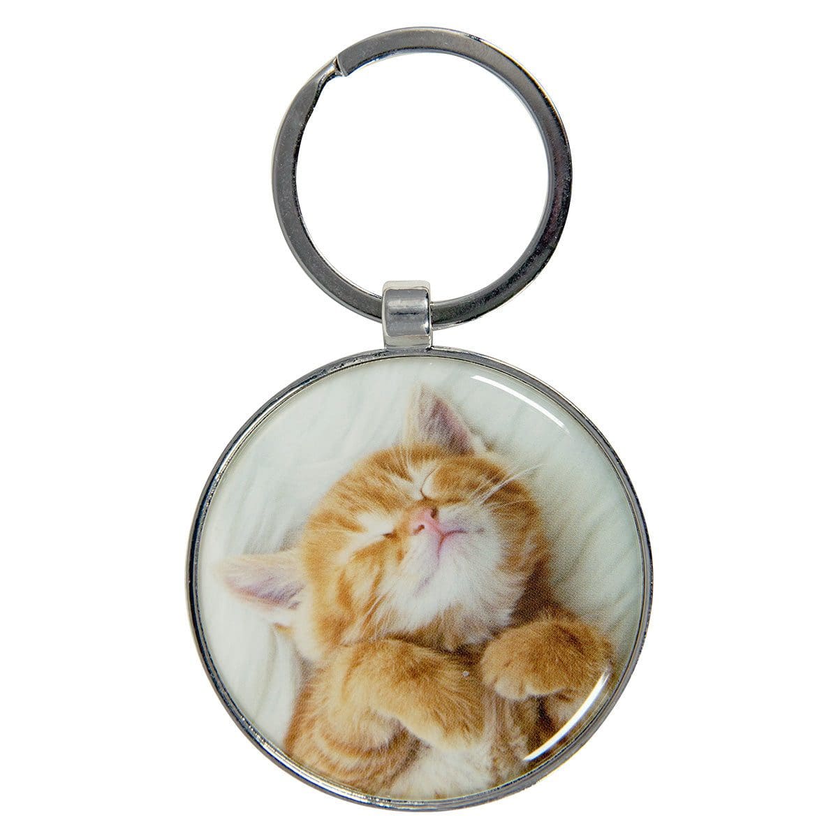 6006937166950_front Be Still and Know that I am God Epoxy Metal Key Ring - Psalms 46:10 - Image 3