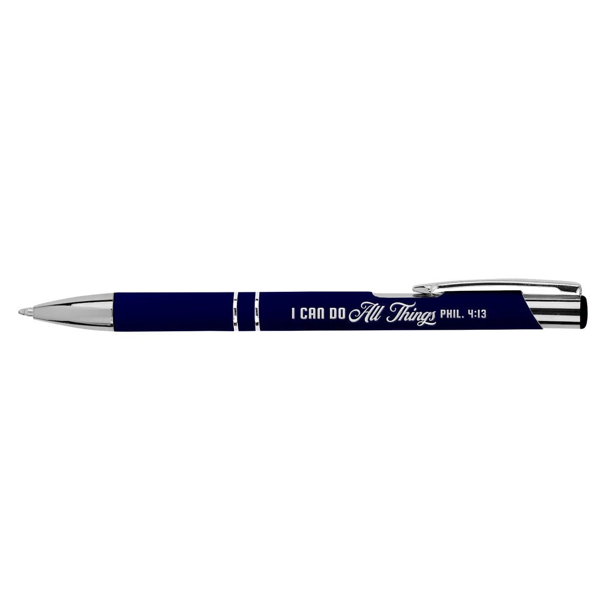 6006937167049_front I Can Do All Things Pen In Tube - Philippians 4:13 - Image 1