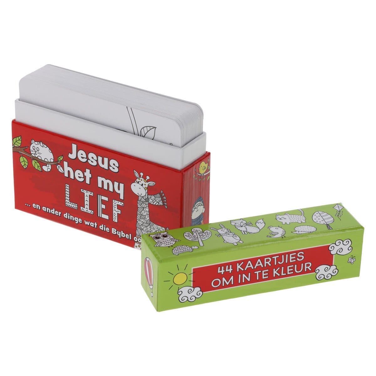 6006937167667_feature3 Jesus Het My Lief Afrikaans Coloring Boxed Cards for Children - Image 5