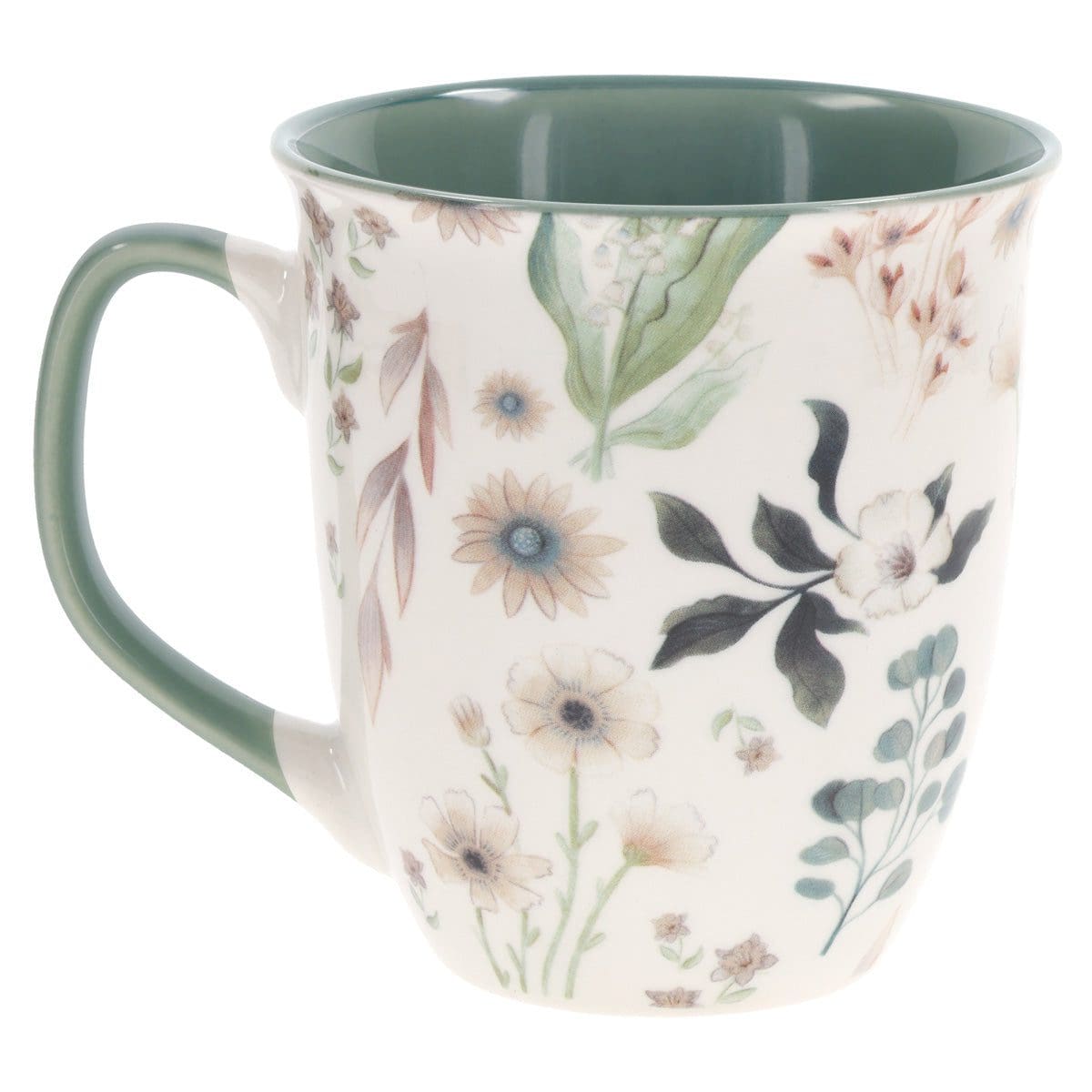 6006937168572_back Be Still & Know that I Am God Ceramic Mug with Green Interior - Image 6