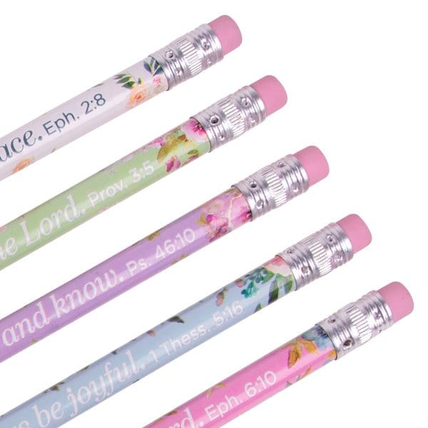 Floral Watercolor Tub of 50 Pencils - Image 9