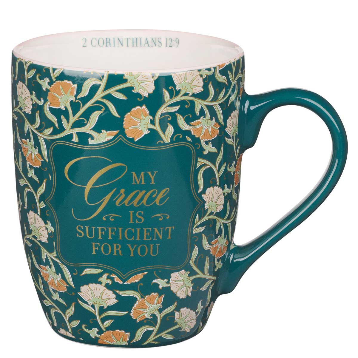 6006937169579_front My Grace Is Sufficient Ceramic Mug - Image 1