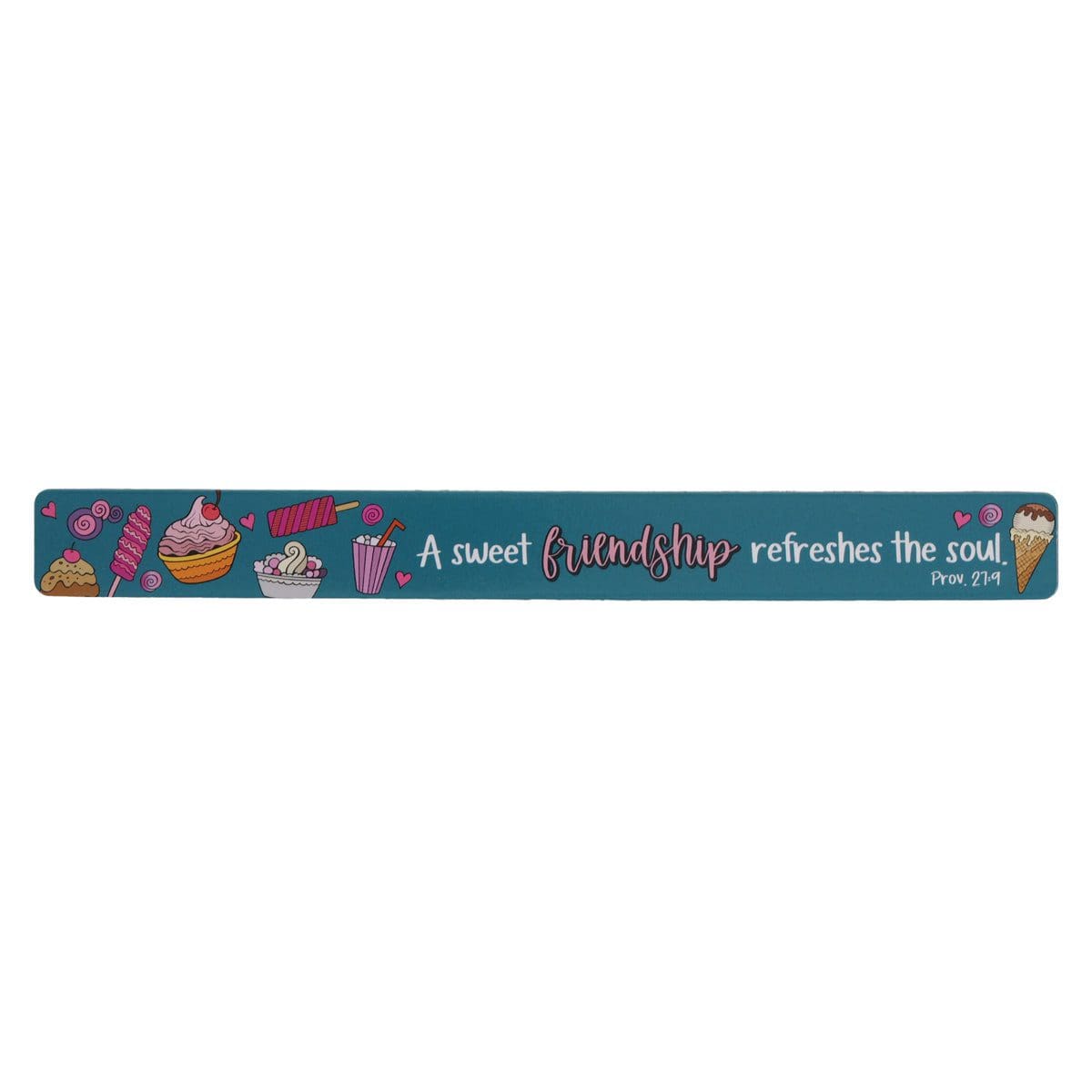 6006937169623_front A Sweet Friendship Refreshes the Soul Teal Magnetic Strip - Image 3