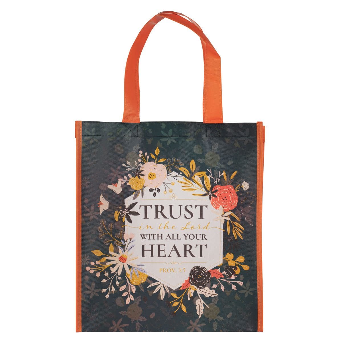 6006937170216_back Trust in the Lord with All Your Heart Non-Woven Tote Bag - Image 4