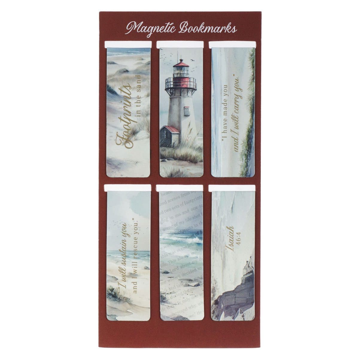 6006937170261_front Footprints Six-Piece Magnetic Bookmark Set - Image 3