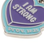 I Am Strong Metal Key Ring with Charm - Image 8