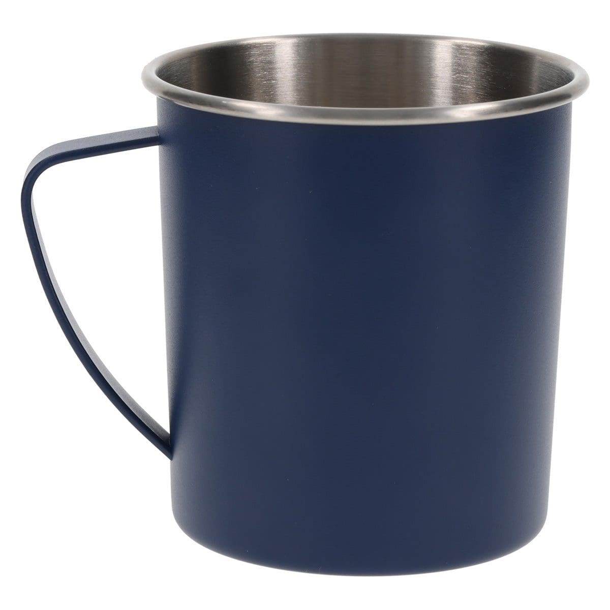 6006937172142_back I Can Do All Things Through Christ Blue Stainless Steel Camp Style Mug - Image 2