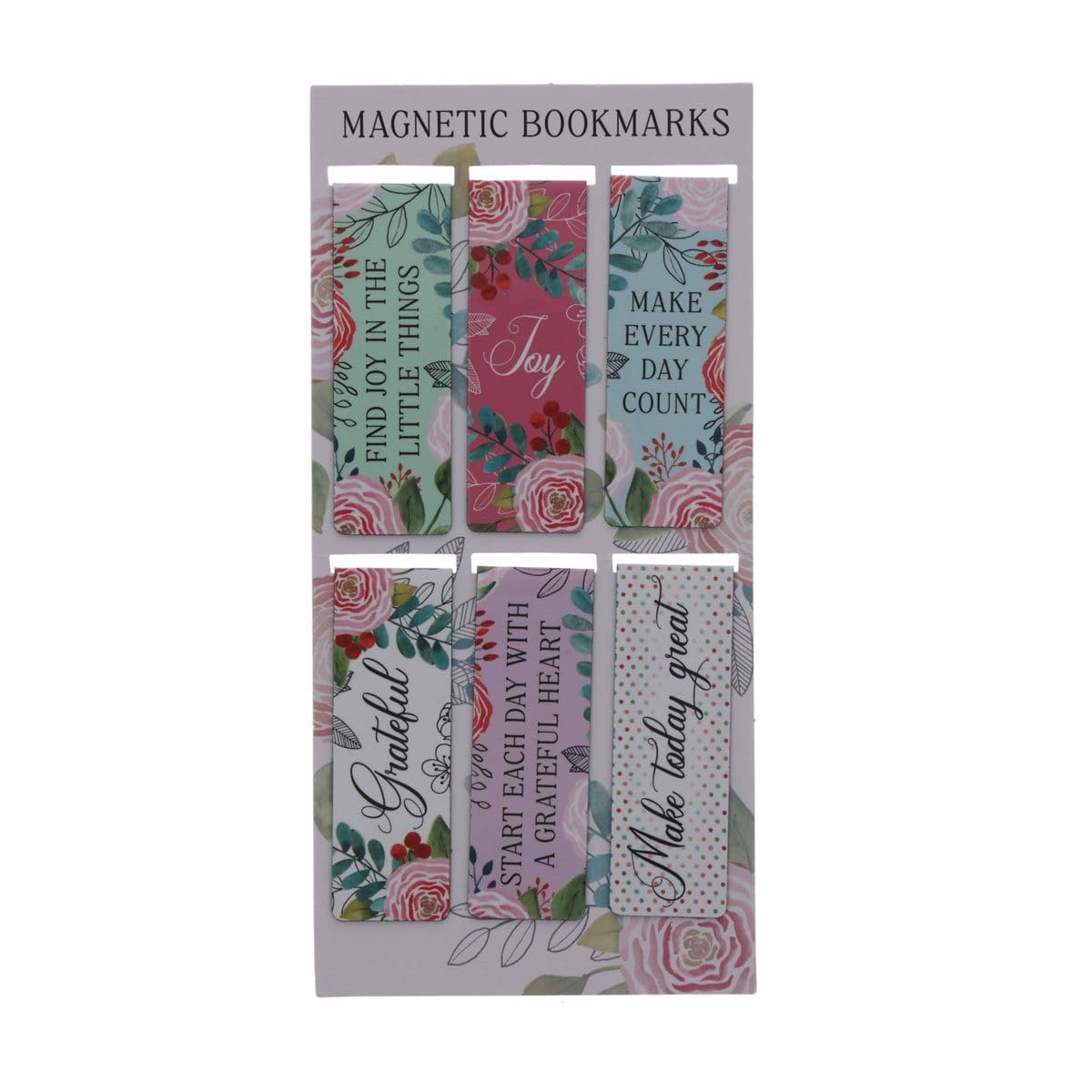 6006937172388_feature1 Find Joy in the Little Things Six-Piece Magnetic Bookmark Set - Image 2