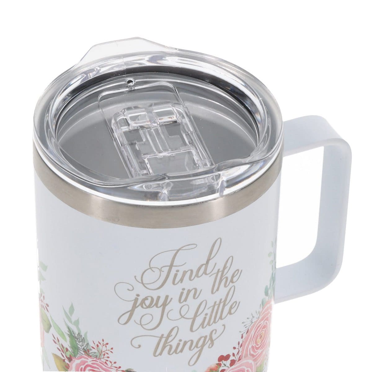 6006937172531_feature1 Find Joy in the Little Things Stainless Steel Camp Style Mug - Image 3