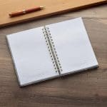 Commit to the Lord Whatever You Do Floral Large Hardcover Wirebound Journal - Image 4