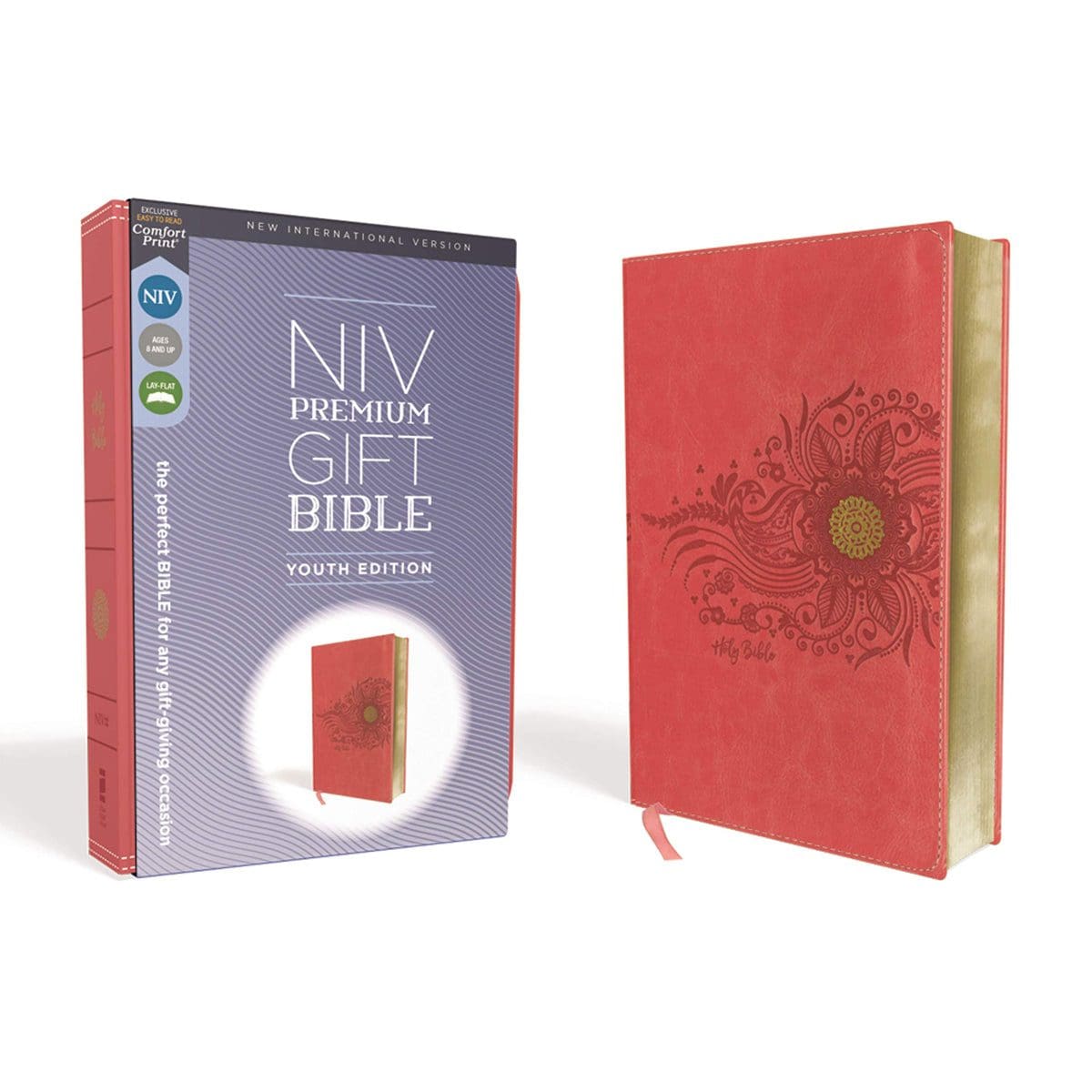 9780310454656_front NIV Premium Gift Bible Youth Red Letter Coral (Comfort Print)(Imitation Leather) - Image 5