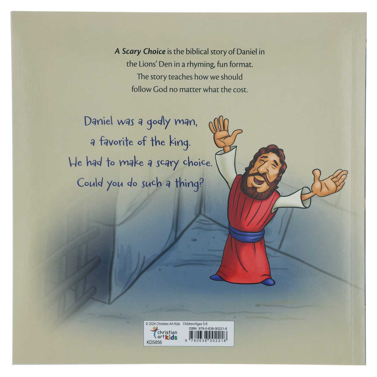 9780638002218_back A Scary Choice: The Story of Daniel in the Lion's Den (Paperback) - Image 9