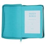 ESV Teal Faux Leather Compact Bible with Zip - Image 11