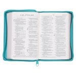 ESV Teal Faux Leather Compact Bible with Zip - Image 12