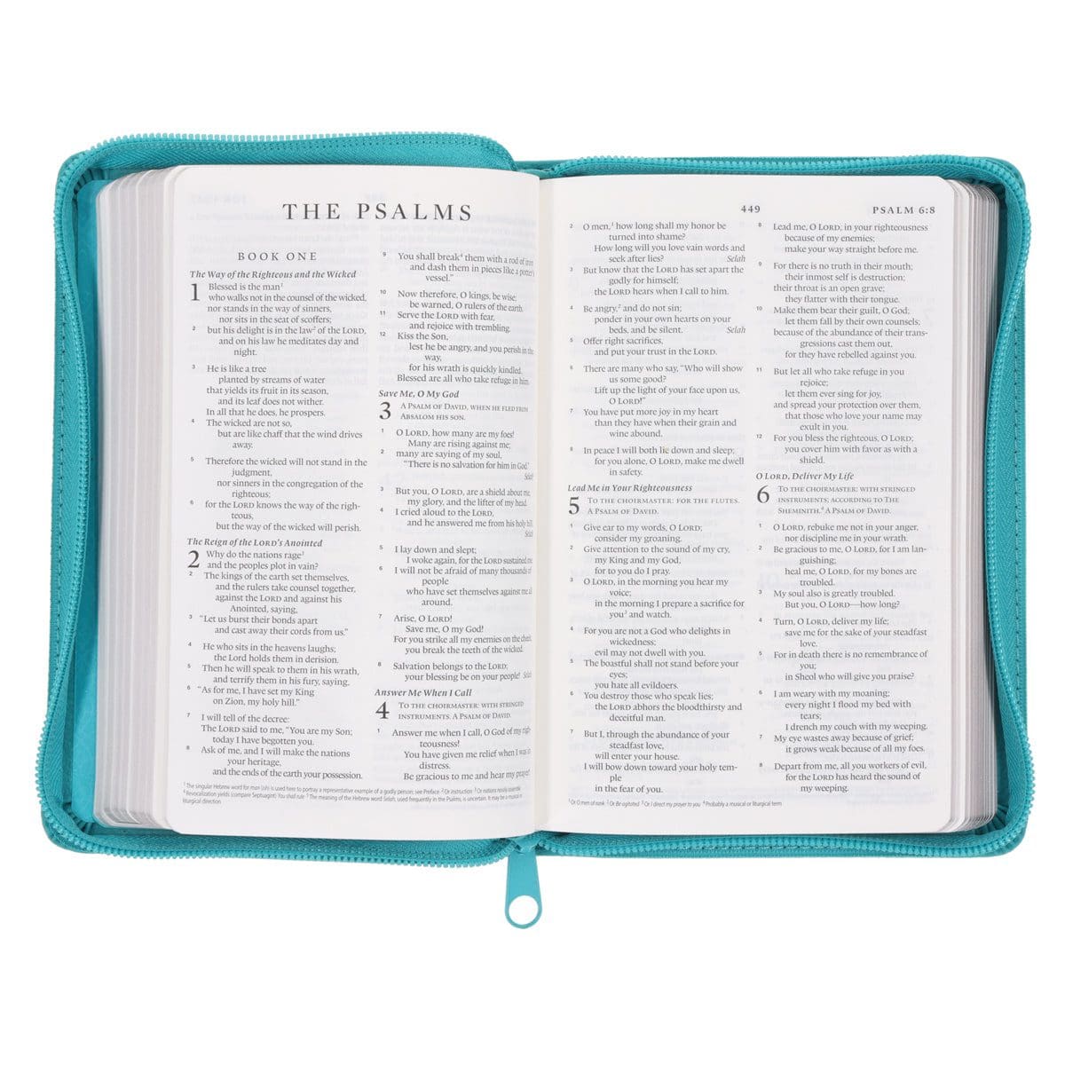 9780638002348_feature3 ESV Teal Faux Leather Compact Bible with Zip - Image 12